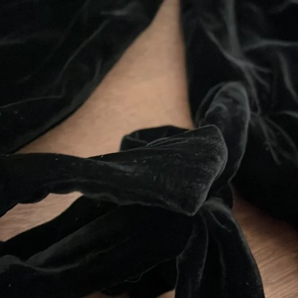 Diana van Furstenberg black velvet jumpsuit - Picture 4 of 7